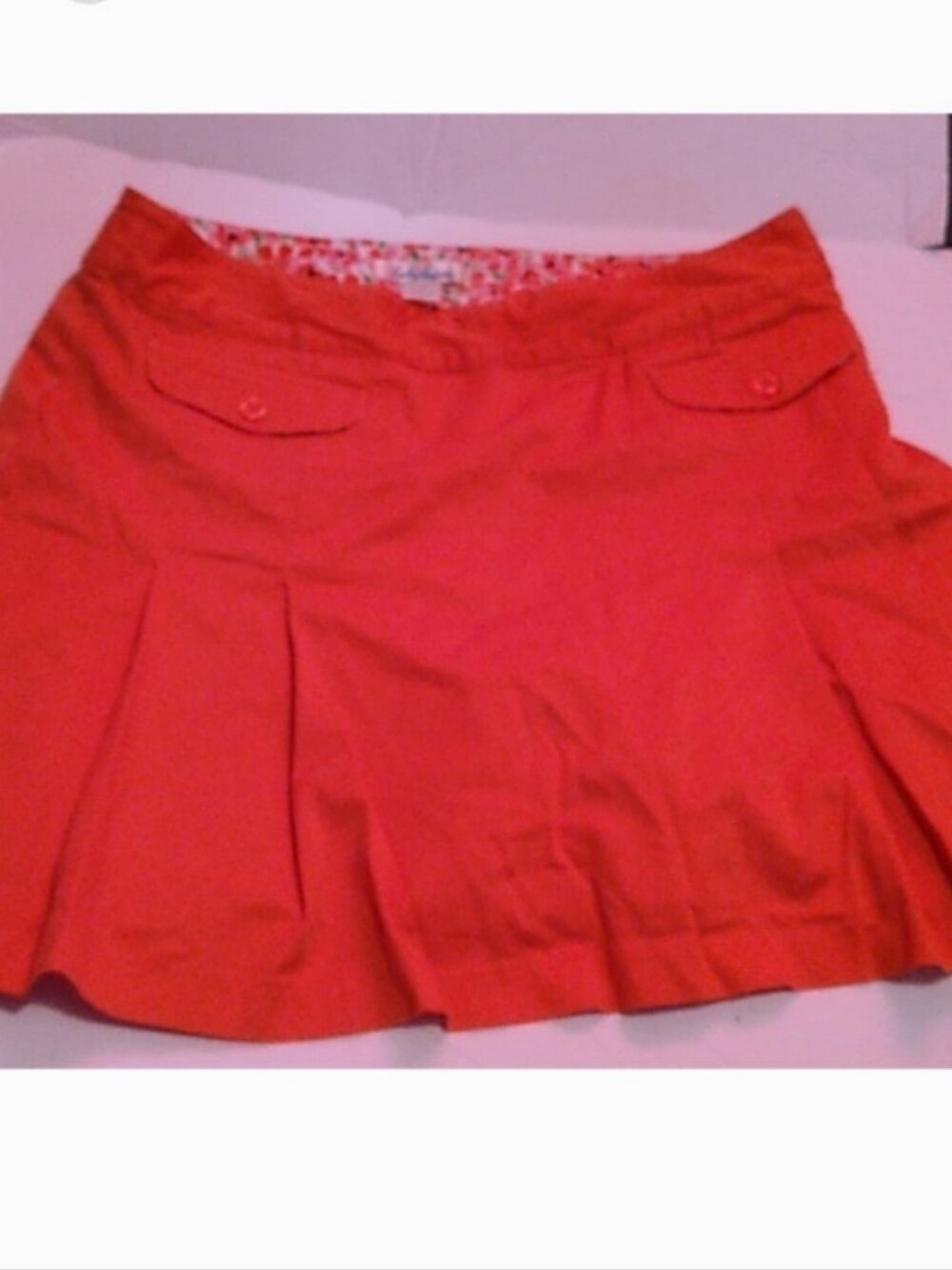 Lady Hagen Red Pleated Skater Skort